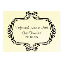 HiRes, Make-up Artist, Cheris Homchick Business Card Template