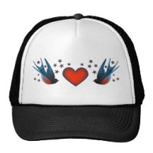 Hirondelles et étoiles casquettes de camionneur