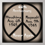 Hiroshima-Nagasaki/Customize Anniversary Year Posters