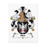 Hirt Family Crest postcards