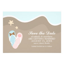 His and Hers Flip Flops Save the Date invitations