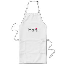 His and Hers matching aprons - Girl