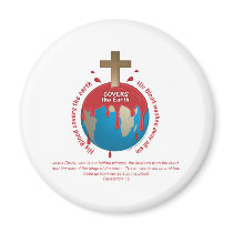His Blood Covers All Sin magnets