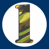 His Camo Numbered Series stickers