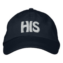 HIS EMBROIDERED BASEBALL CAPS