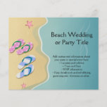His/Hers Flip Flops on the Beach Flyer Design