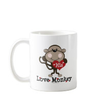 His Love Monkey Valentines Day Mug