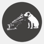 His Master´s Voice Round Stickers