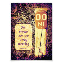 His Mercies Are New Every Morning Mile-Marker 5x7 Photographic Print