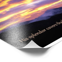 His Splendour Covers The Earth 8x10 Art Photo