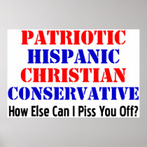 Hispanic Conservative! Print