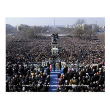 HISTOIRE : Foule à l'inauguration d'Obama Cartes Postales