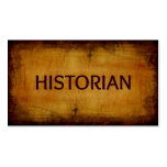 Historian Antique Business Card