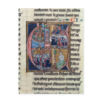 Historiated initial 'C' depicting Conrad III Postcard
