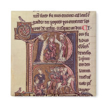 Historiated initial 'R' Refrigerator Magnet