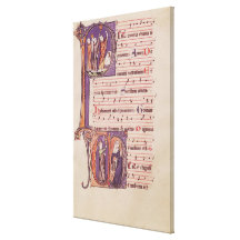 Historiated initials 'P' Gallery Wrap Canvas