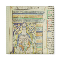 Historiated letter 'A' depicting generations Magnet