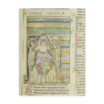 Historiated letter 'A' depicting generations Postcards