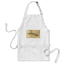 Historic 1639 Map of Cuba by Joan Vinckeboons Apron