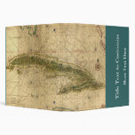 Historic 1639 Map of Cuba by Joan Vinckeboons 3 Ring Binders