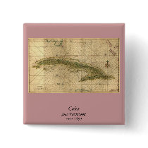 Historic 1639 Map of Cuba by Joan Vinckeboons