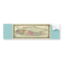 Historic 1855-1857 Travellers Map of Long Island