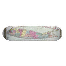 Historic 1855-1857 Travellers Map of Long Island Skateboard Decks