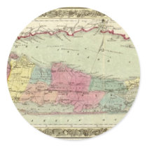 Historic 1855-1857 Travellers Map of Long Island