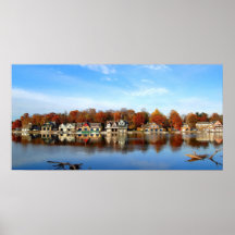 Historic Boat House Row, Philadelphia, PA Posters