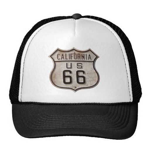 Historic California Highway Sign Mesh Hats
