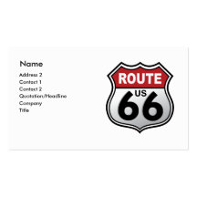 Historic Highway Road Sign Business Card Template