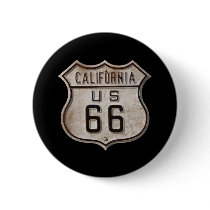 Historic Highway Road Sign Pinback Button
