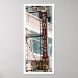 Historic Printing Sign in NYC