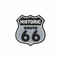 Historic Route 66 Embroidered Polo Shirt