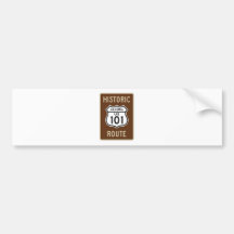 Historic Route US Route 101 (California) Sign Bumper Sticker