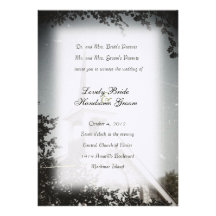 Historic Stone Church Mackinac Wedding Invitation