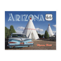 Historic Wigwam Motel, Route 66, Arizona Postcard