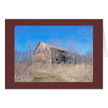 Historic Wooden Barn on the "National Pike" Greeting Cards