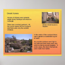 History, ancient Greece, houses and homes Posters