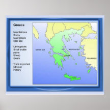 History, ancient Greece, Map Posters