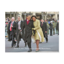 HISTORY: Barack and Michelle Obama Inauguration Post Card