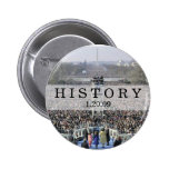 HISTORY: Crowd at Inauguration Ceremony Pinback Buttons