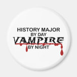 History Major Vampire by Night Refrigerator Magnets