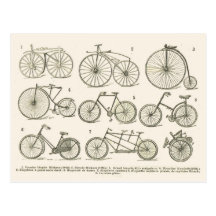 History of French bicycles, published in 1920 Postcards