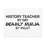 History Teacher Deadly Ninja Post Card