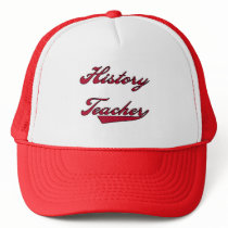 History Teacher Red T shirts and Gifts Mesh Hat