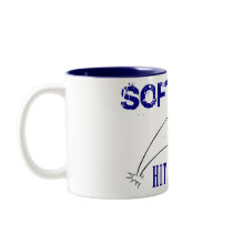 Hit It Hard Softball Mug