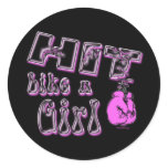 Hit Like A Girl Sticker