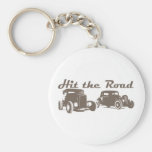 Hit the Road - Hot Rods flat brown Keychains