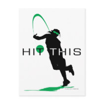 Hit This Green Pitcher Softball Post Card